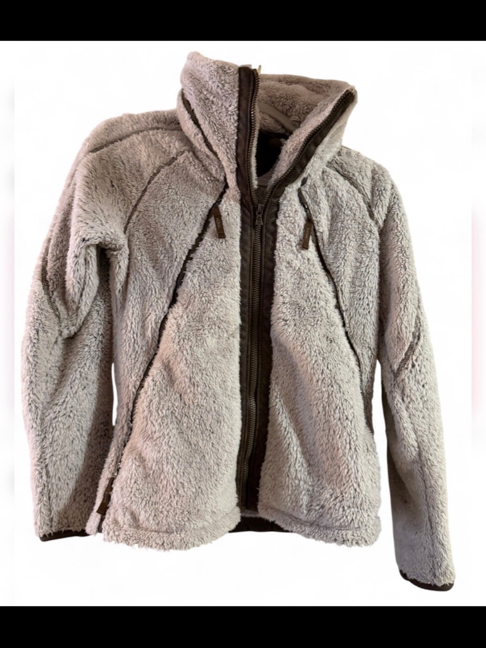 KÜHL Premium Flight Sherpa-Lined Fleece Jacket in Cream/Beige - Picture 6 of 6